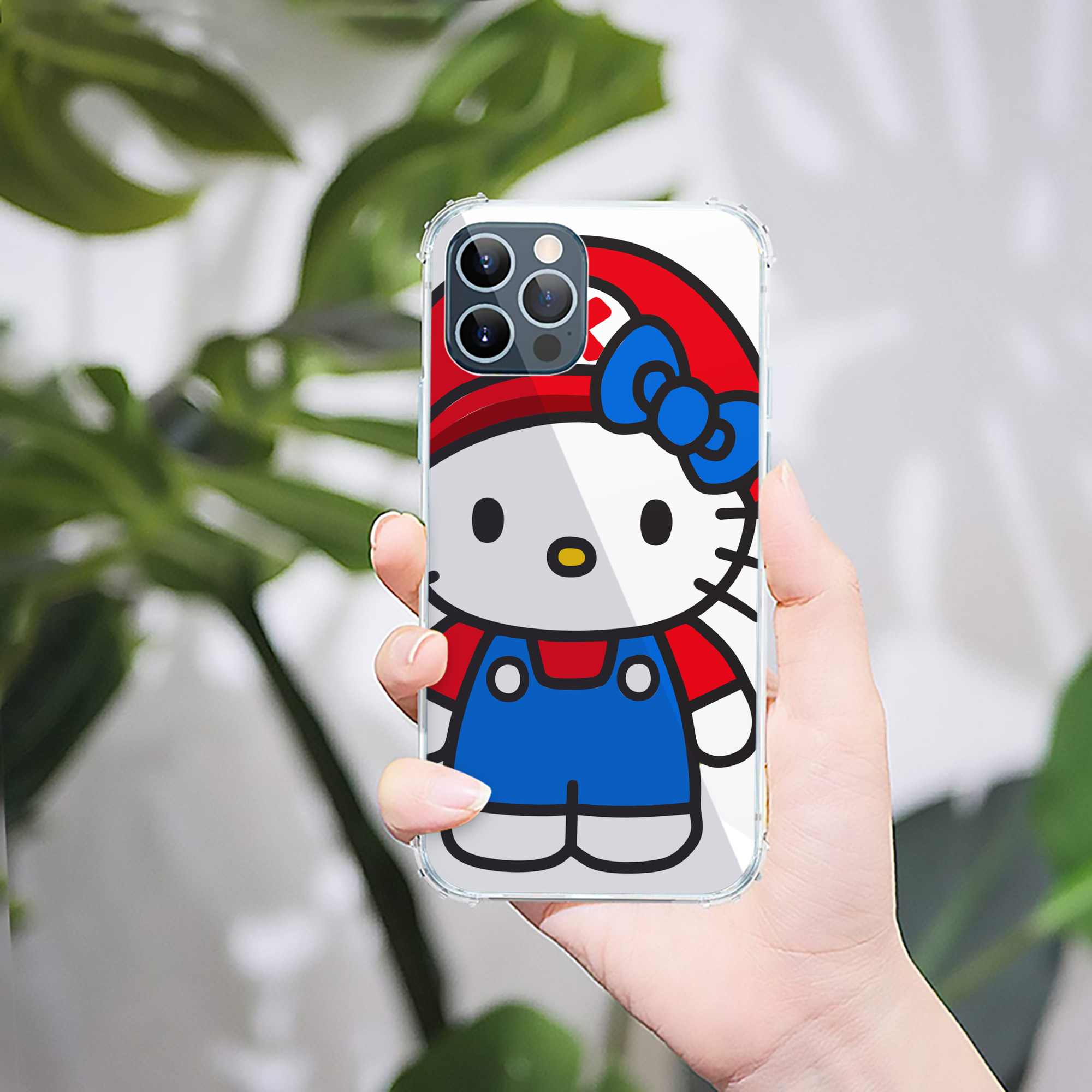 （画像用） Hello Kitty ハローキティ 【iPhone 12シリーズ対応】透明スマホケース（クリアソフトケース）